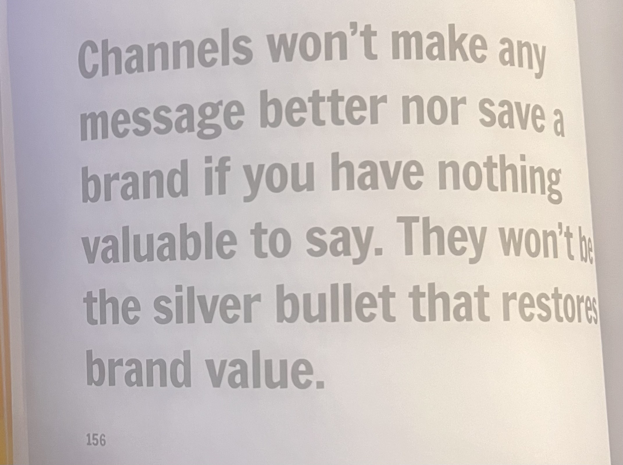 David Brier wrote, brand intervention